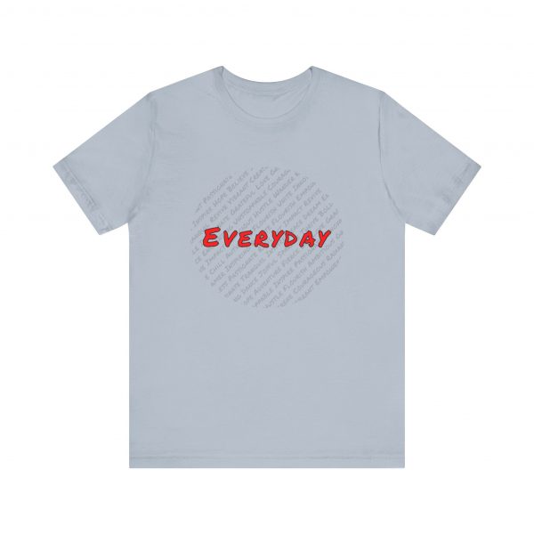 Everyday words Circle Jersey Short Sleeve Tee - Image 7