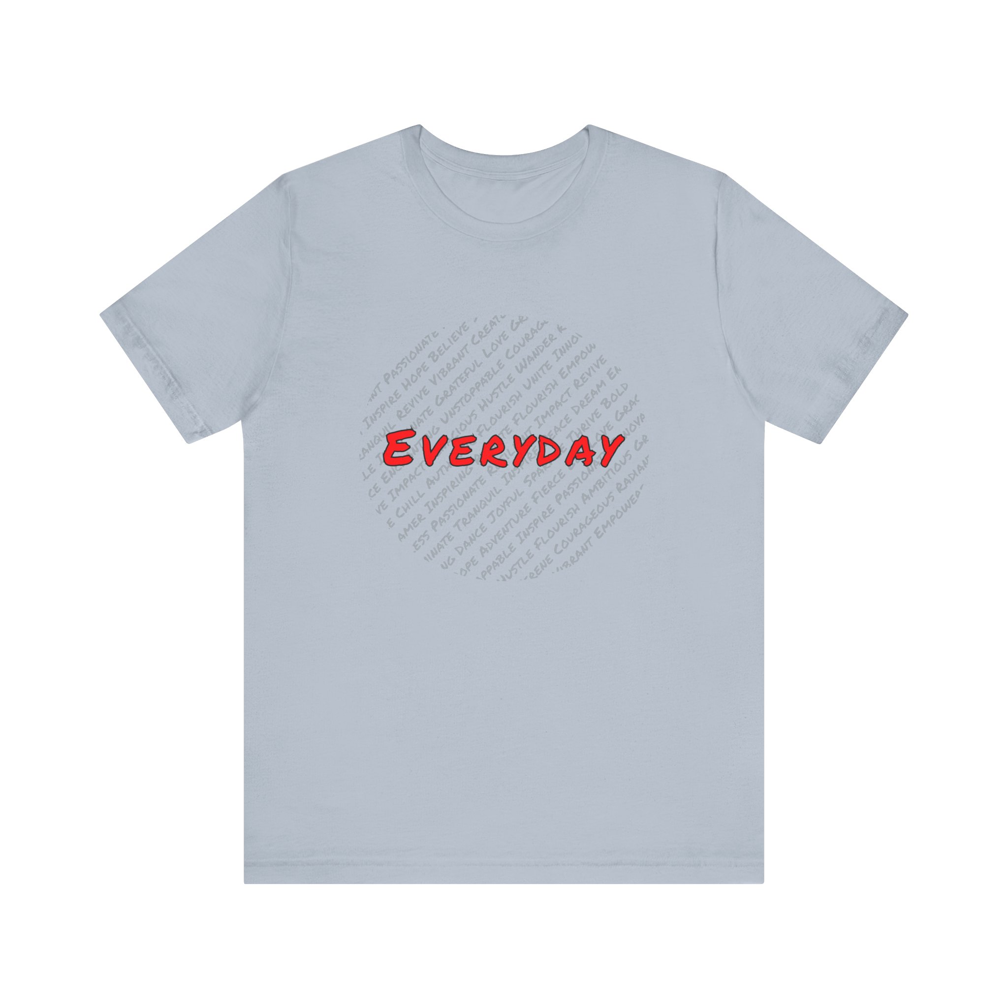 Everyday words Circle Jersey Short Sleeve Tee - Image 7