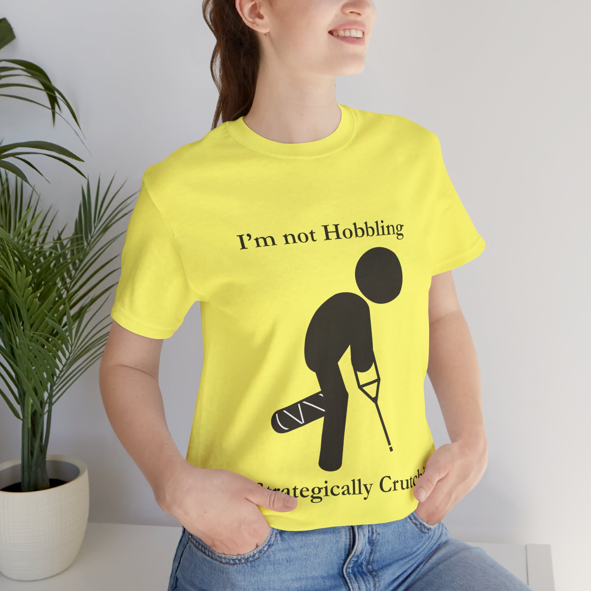 Belle+Canvas, Front, Unisex Jersey Short Sleeve Tee, Strategically Crutching - Image 9