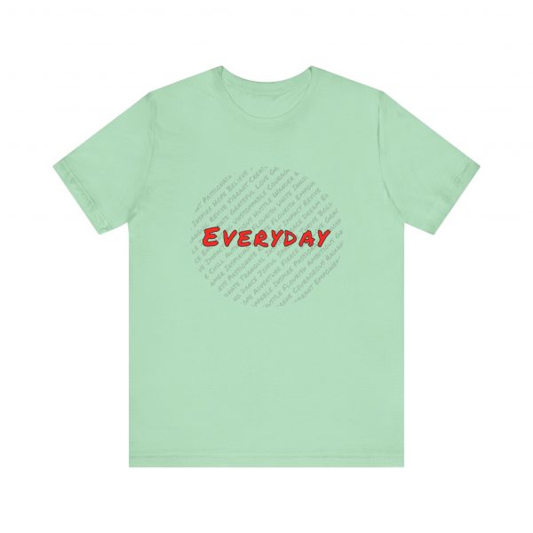 Everyday words Circle Jersey Short Sleeve Tee - Image 10