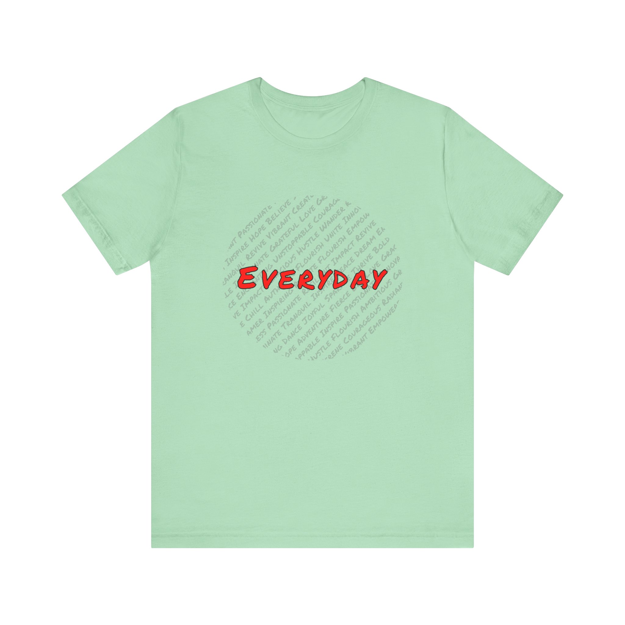 Everyday words Circle Jersey Short Sleeve Tee - Image 10
