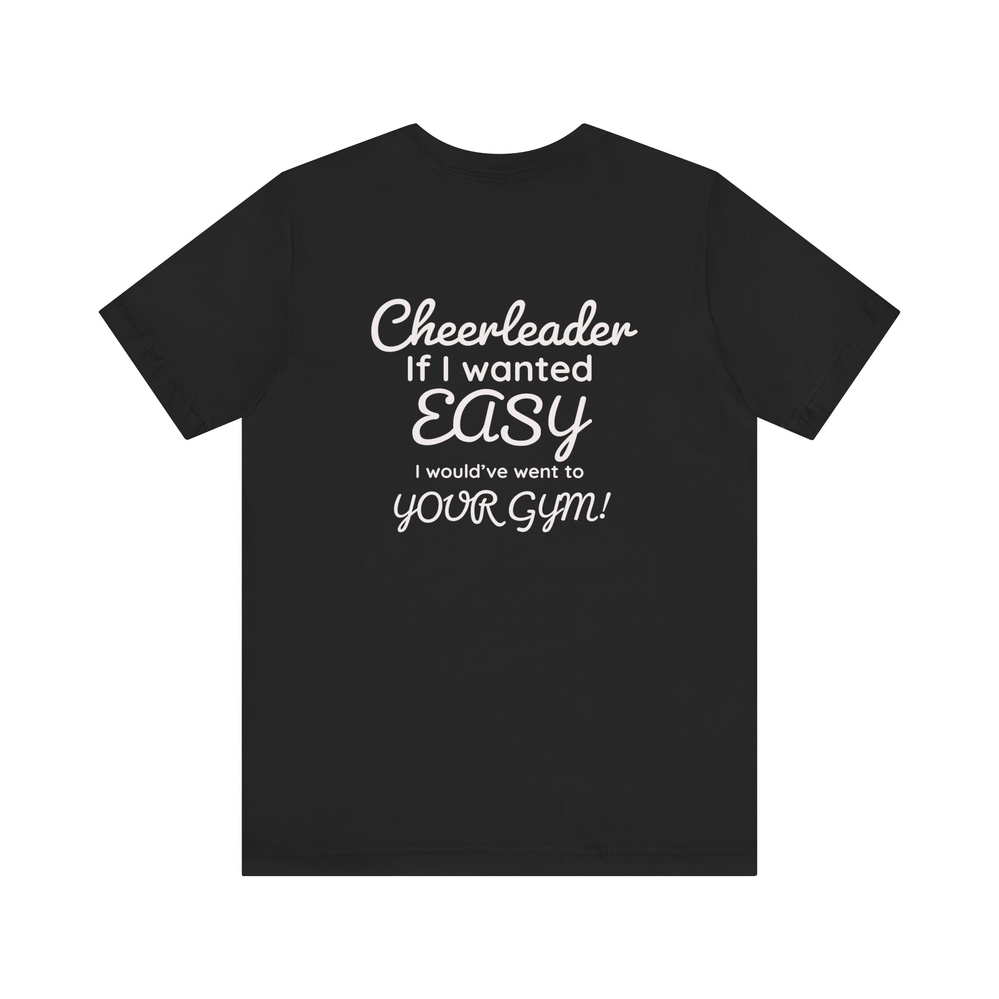 Easy Cheerleader, Unisex Jersey Short Sleeve Tee - Image 3