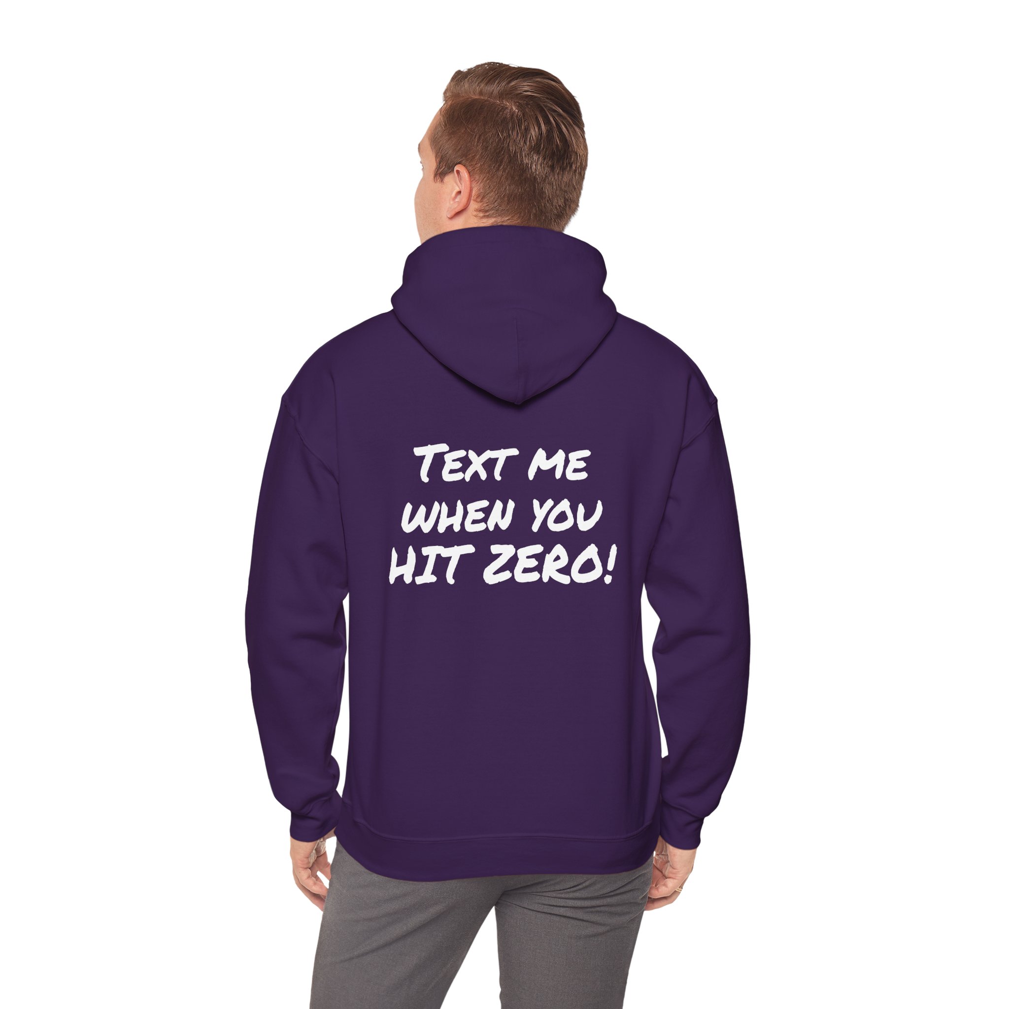 Text me...Hit Zero Unisex Heavy Blend™ Hooded Sweatshirt - Image 9