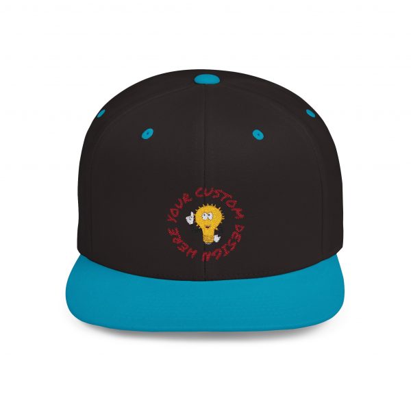 Custom Embroidery Flat Bill Snapback - Image 5