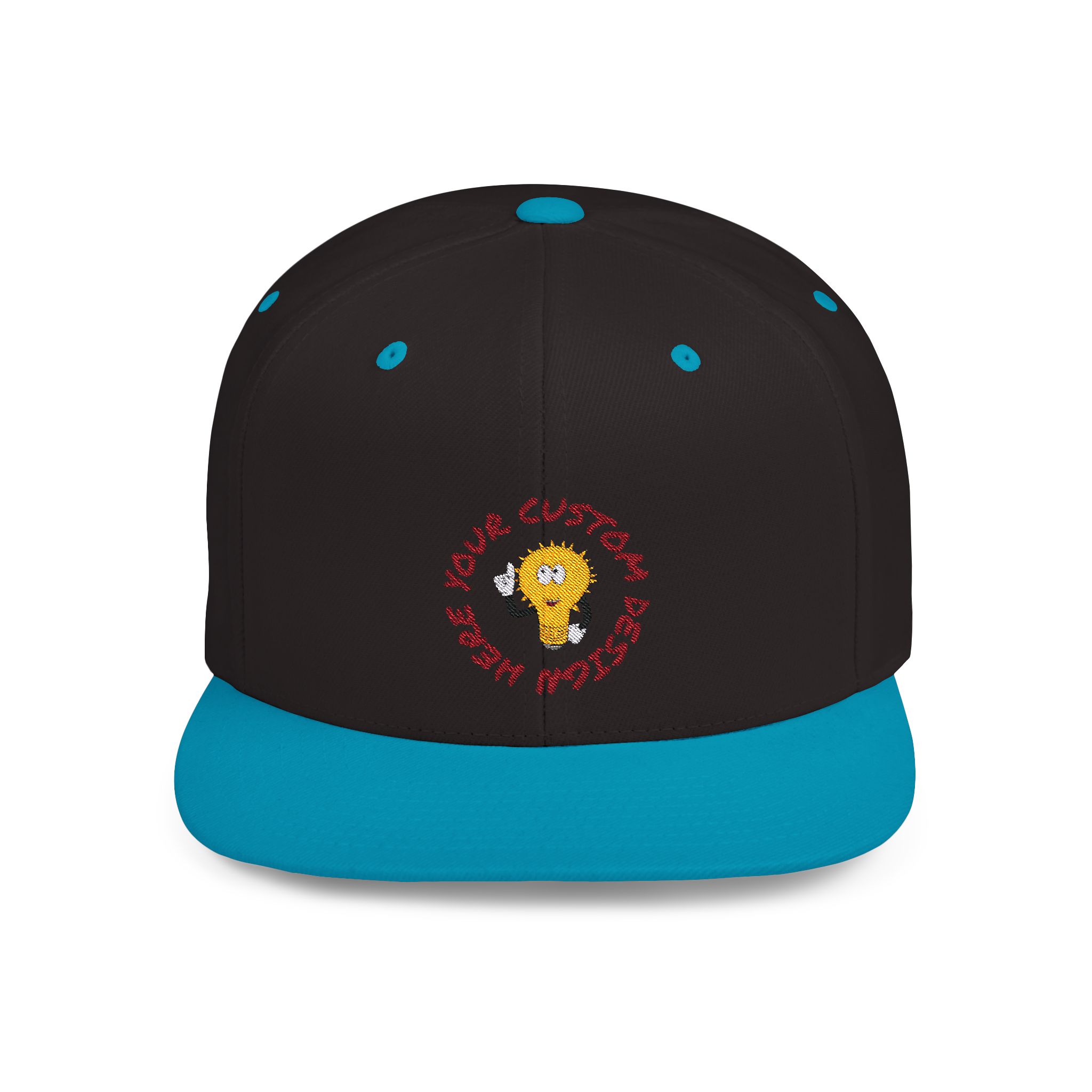 Custom Embroidery Flat Bill Snapback - Image 5