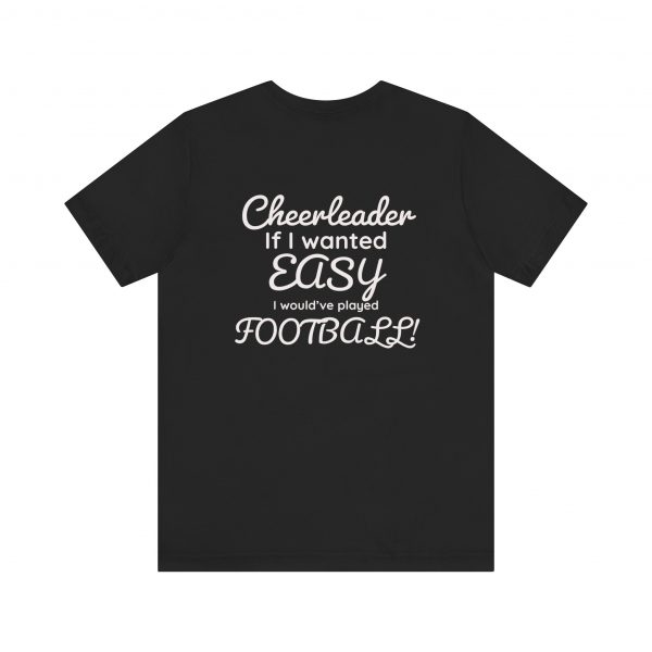 Cheerleader easy Football, Unisex Jersey Short Sleeve Tee - Image 3