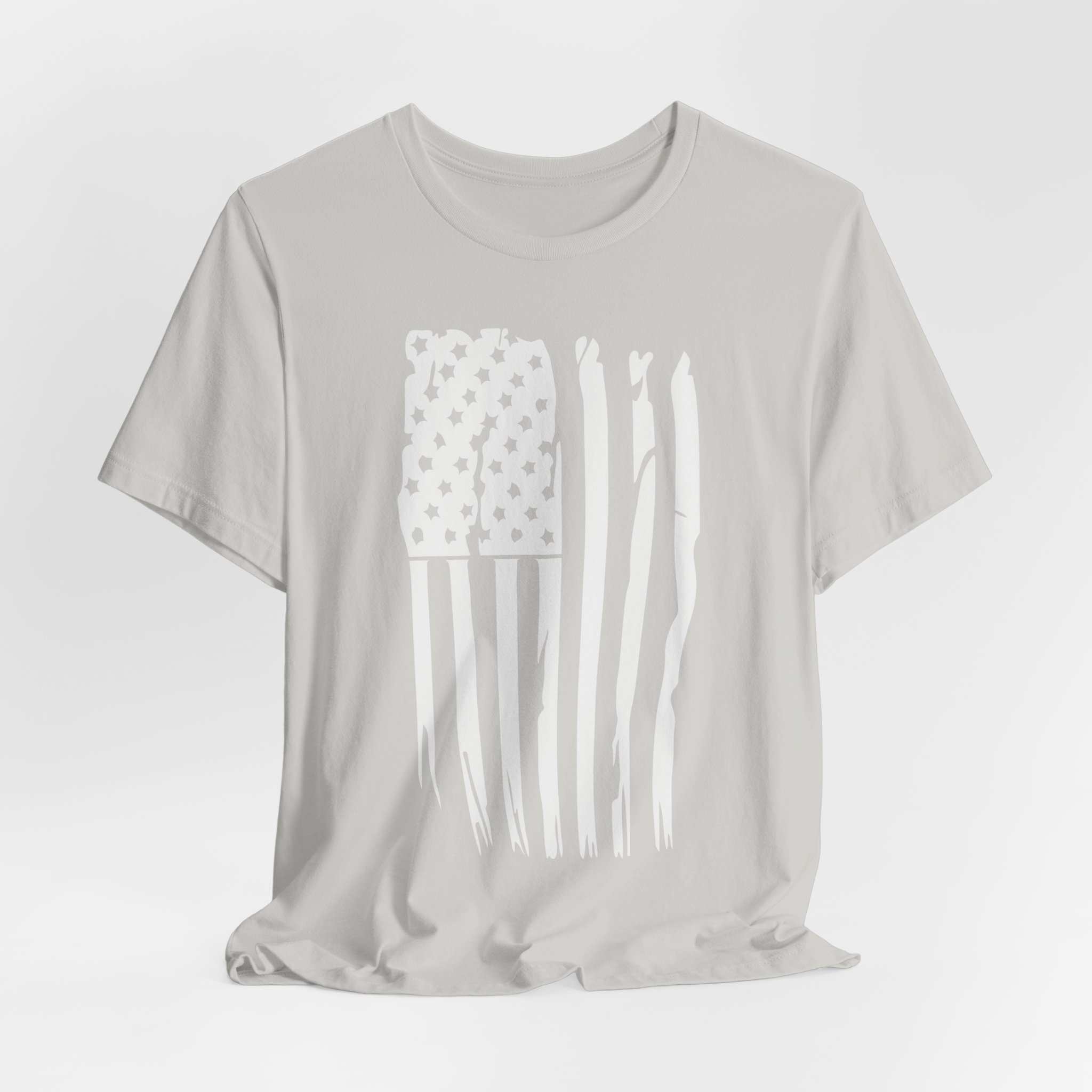 T Shirt, Bella Canvas, Distressed American Flag - Image 8