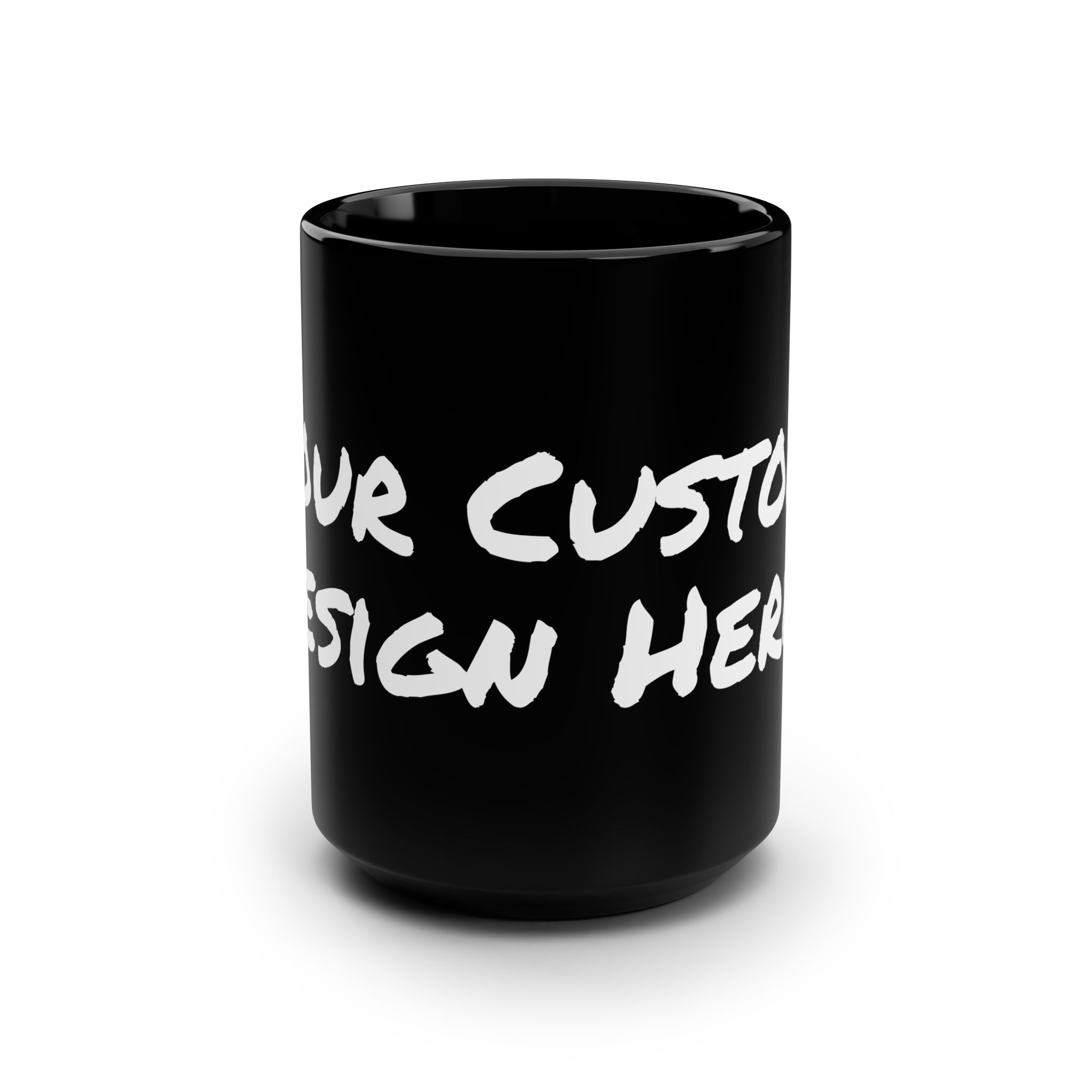 Large Custom Designed Black Mug, 15oz - Image 2