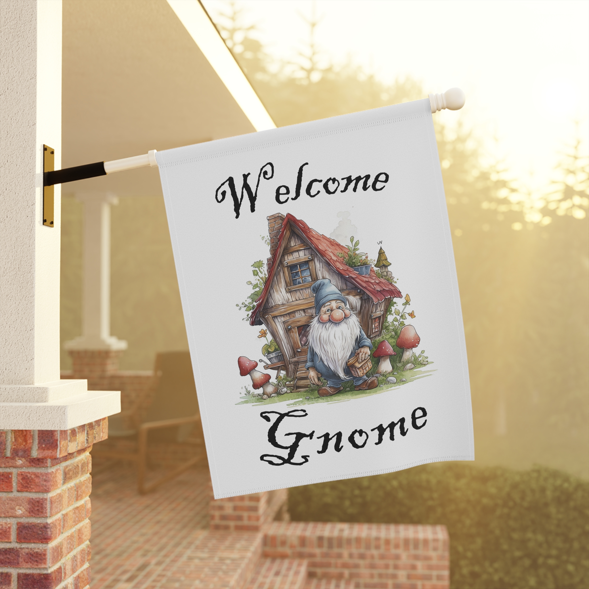 Welcome Gnome Garden & House Banner - Image 3